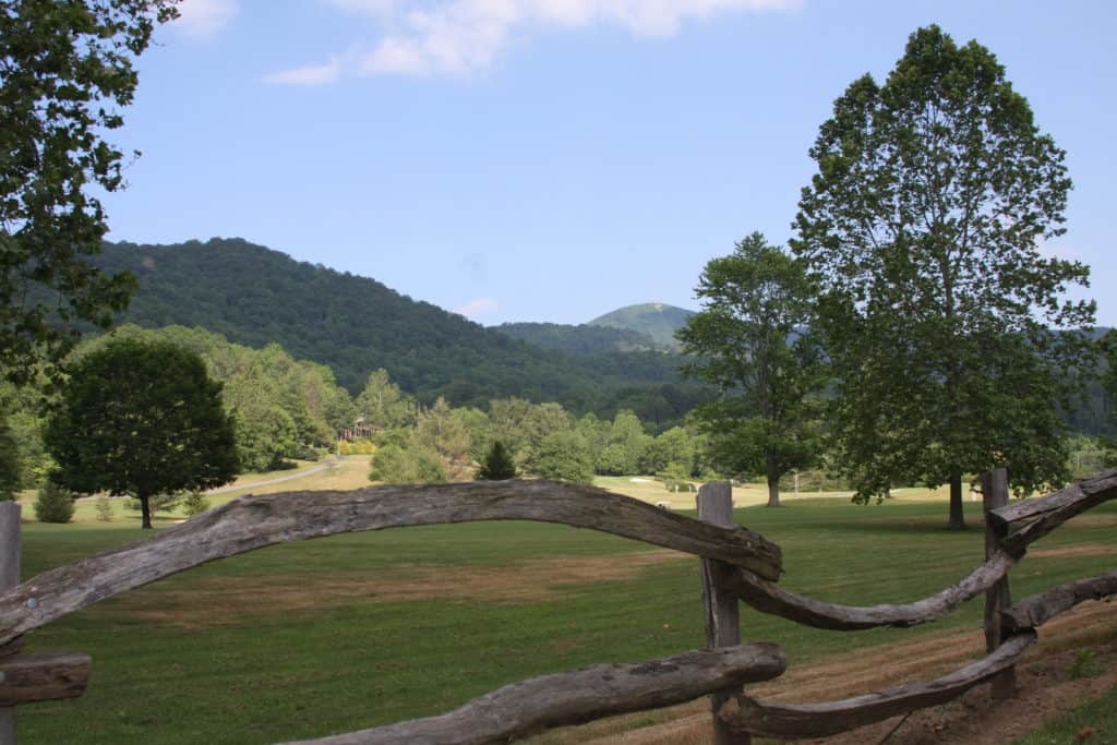 Springdale Country Club in the shadows surrounded by the Smokies.